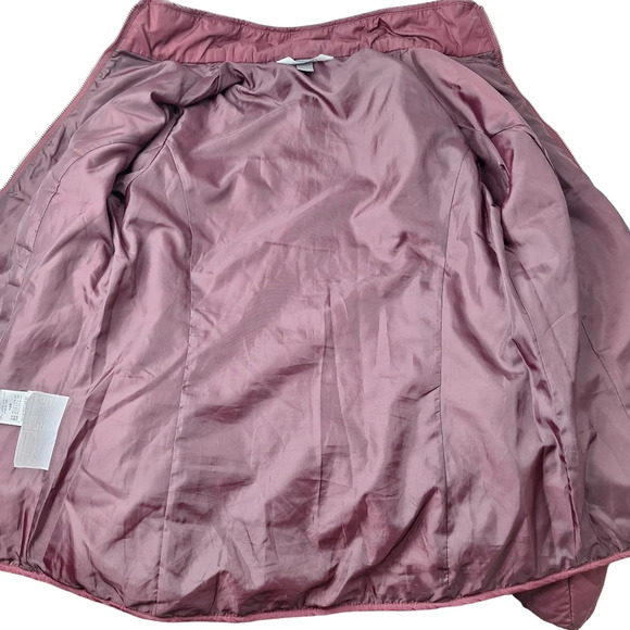 Eddie Bauer Women Medium Lightweight Burgundy Quilted Full Zip Field Jacket - Picture 13 of 16